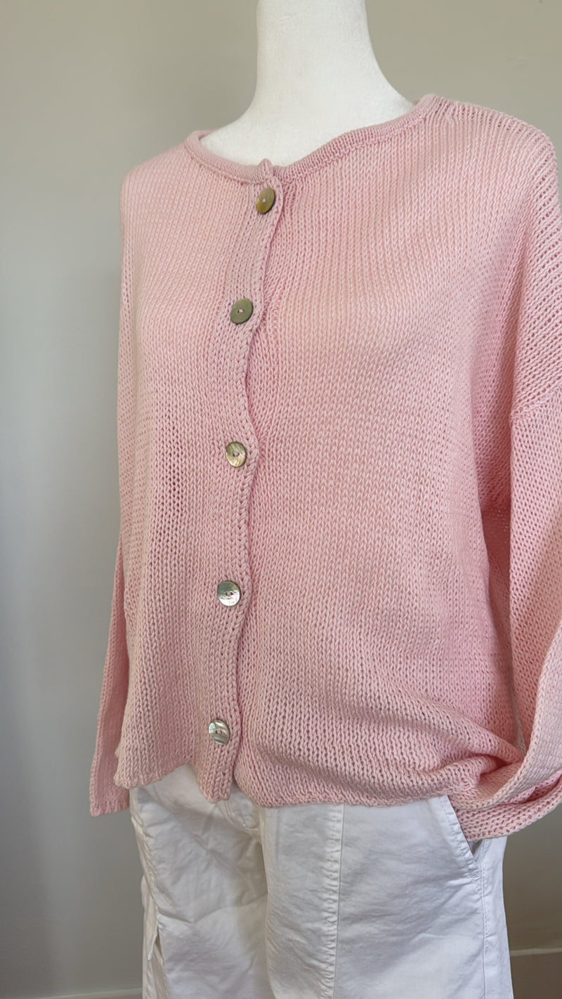 Sonnet Cardigan in Caprice Pink