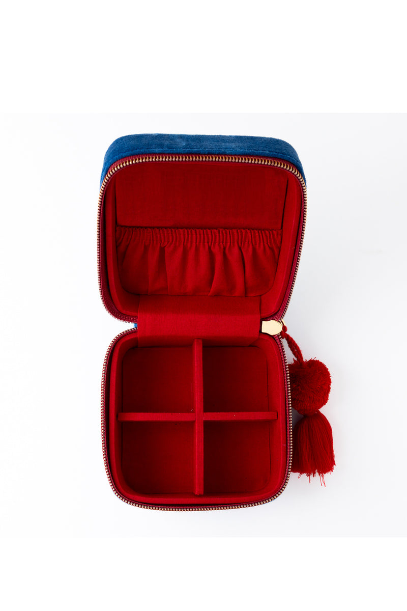 Ariel Bow Velvet Jewelry Box