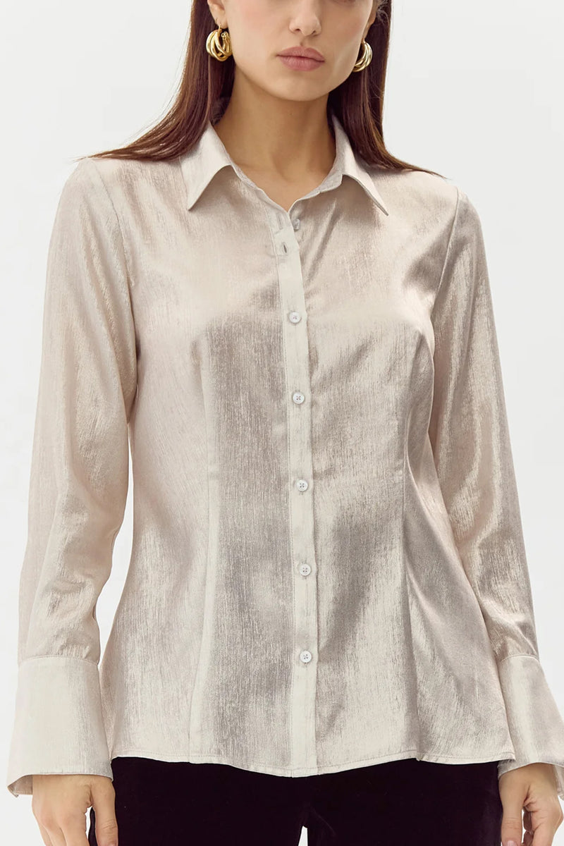 Belmont Metallic Button Down