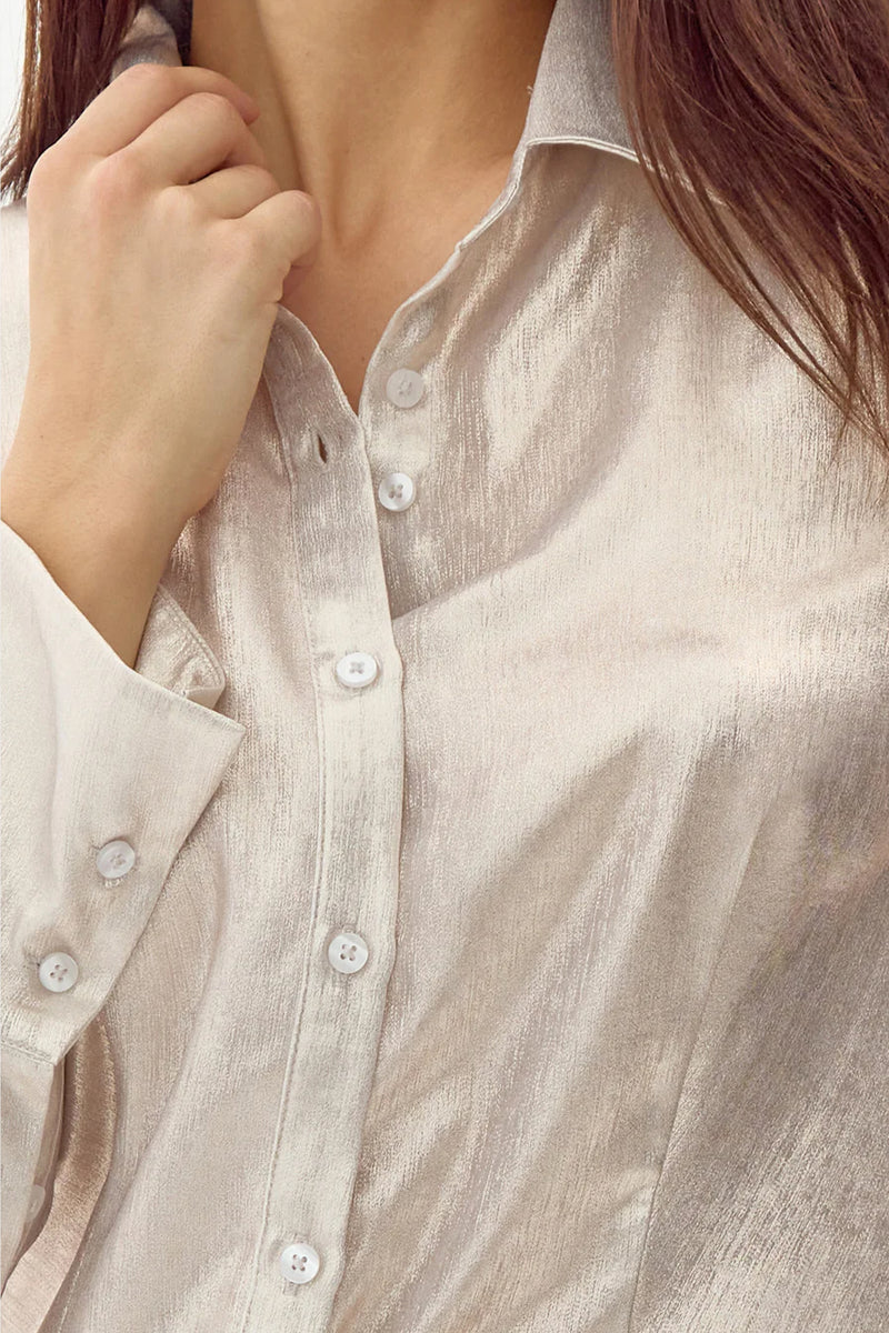 Belmont Metallic Button Down