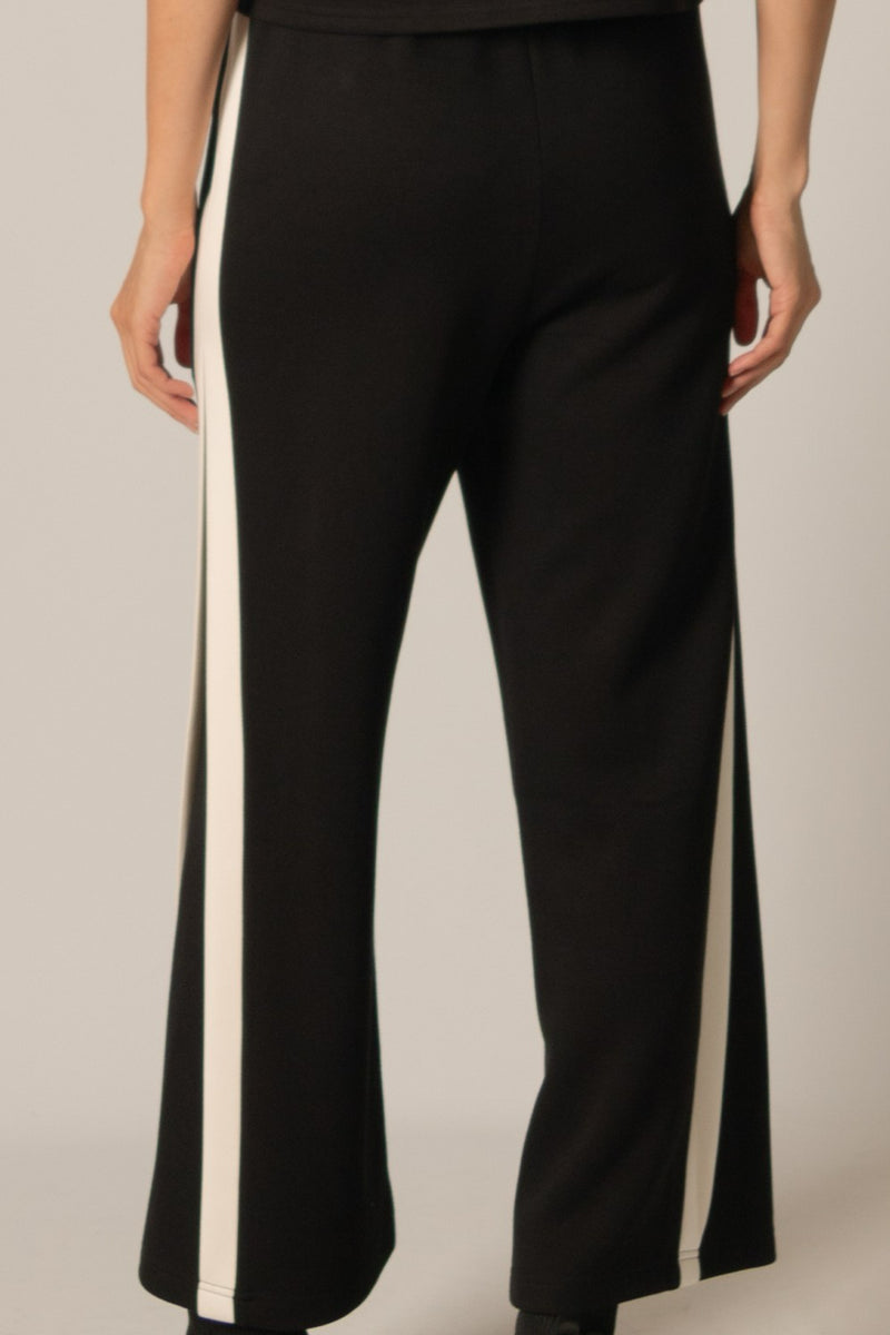 Scuba Trouser Pant in Black and Ivory