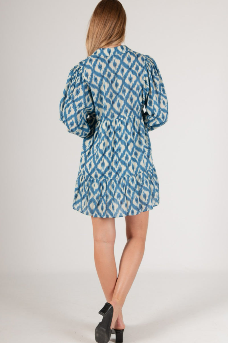 Ikat Boho Mini Dress