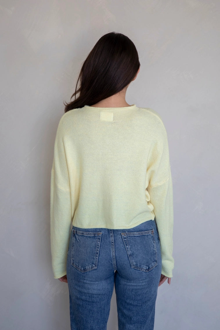 Butter Yellow Oversized Cardigan