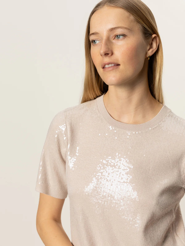 Sparkle Sequin Sweater - Mother Of Pearl