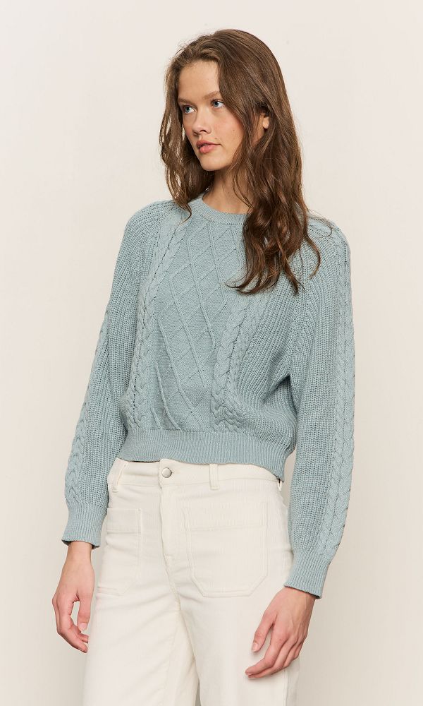 Nomad Cable Popover Sky Gray