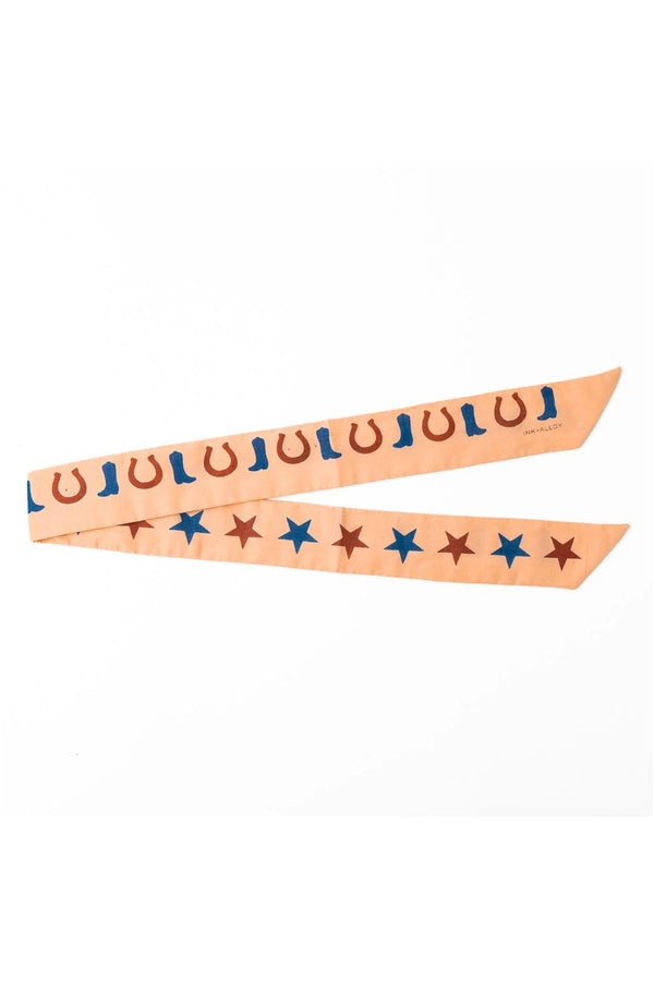 Camile Skinny Scarf Boot Print