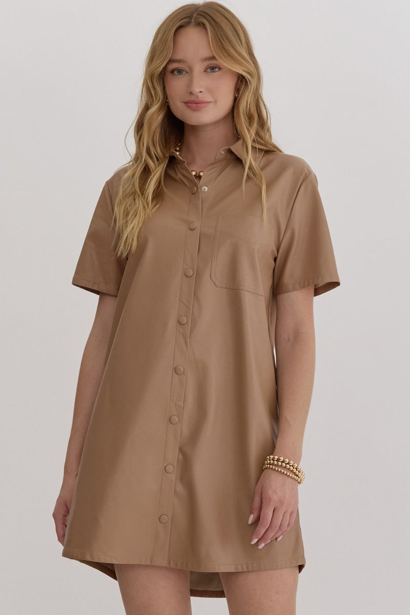 Carson Button Front Dress