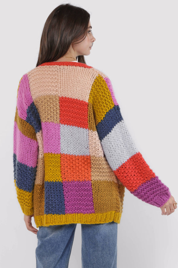 Electric Feels Handknit Cardigan