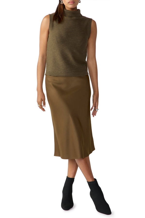 Everyday Midi Skirt in Fatigue