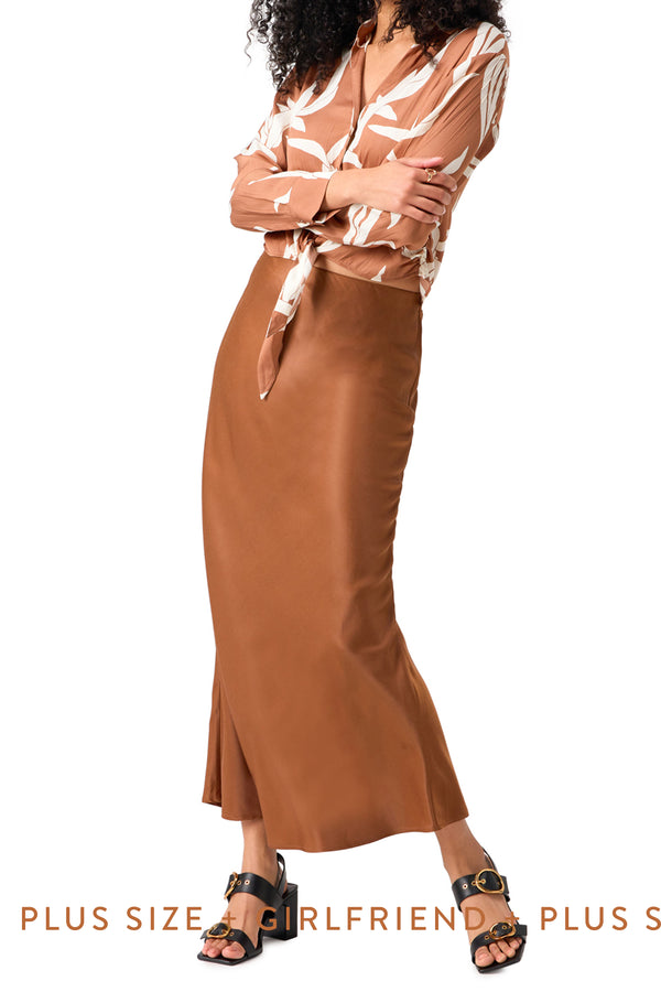Everyday Maxi Skirt in Mocha Mousse