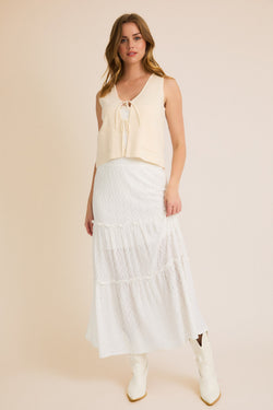Tiered Ruffle Maxi Skirt