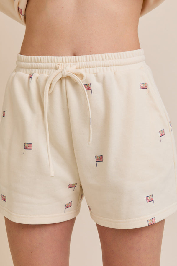 USA Bouquet Flag Sweat Set