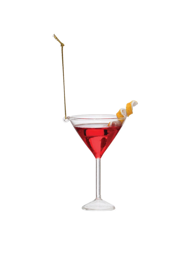 Martini with a Twist Ornament