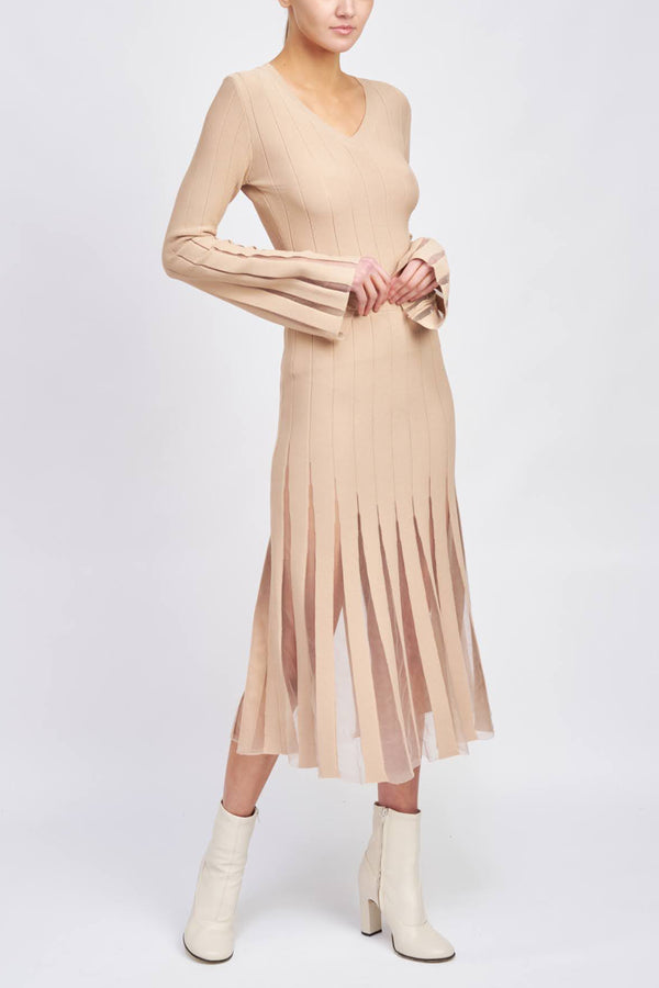 Alison Sheered Knit Top