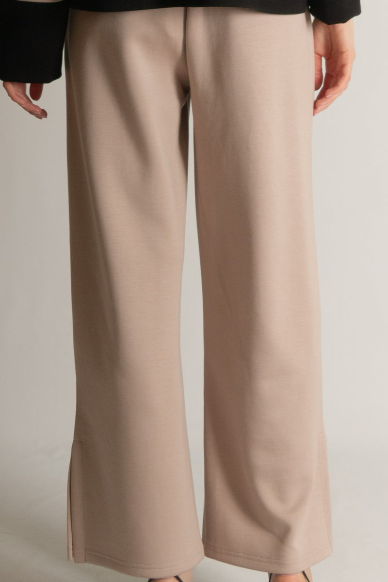 Scuba Trouser Pant in Taupe