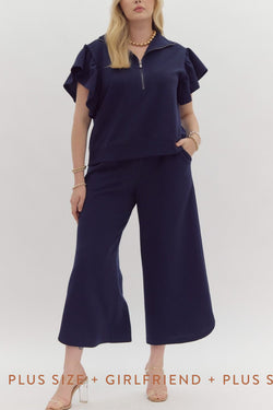 Midnight Navy Trouser Bottom