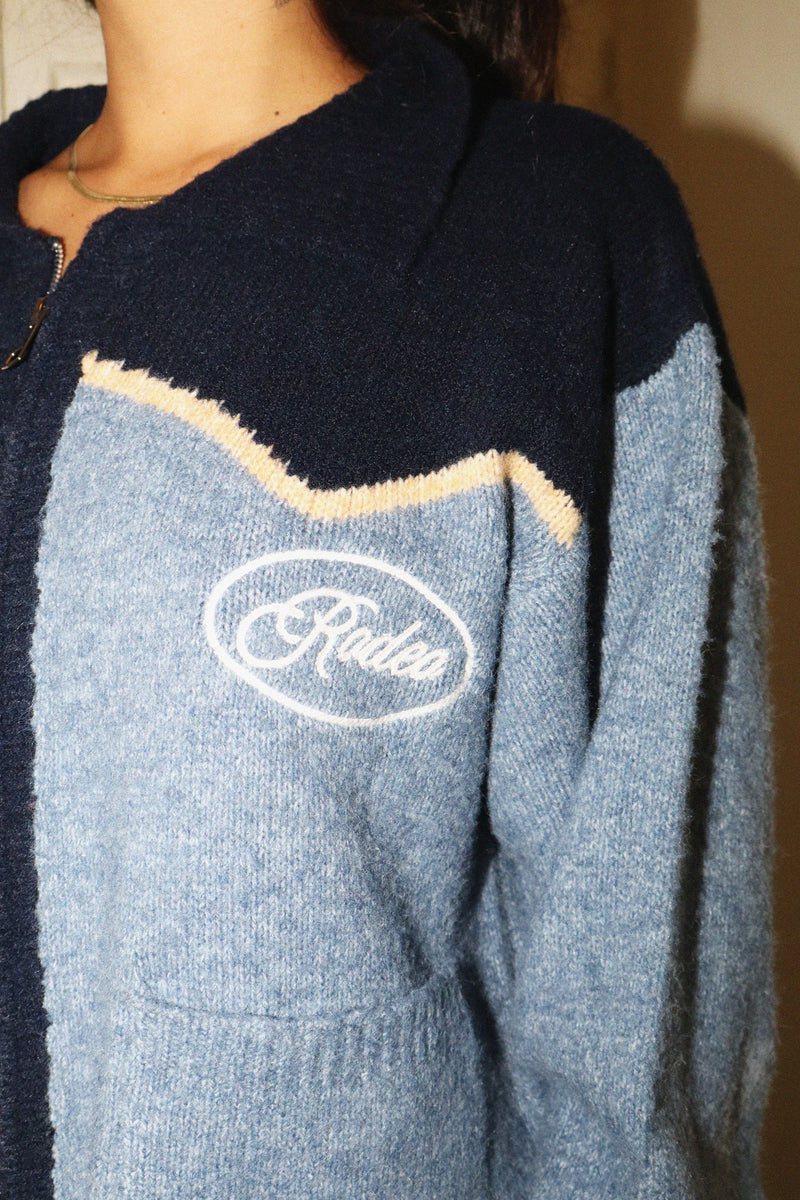 Rodeo Navy Blue Zipper Jacket