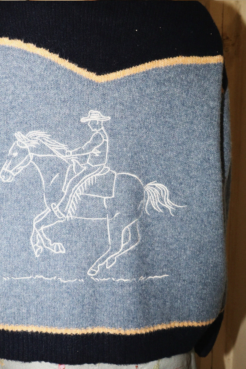 Rodeo Navy Blue Zipper Jacket