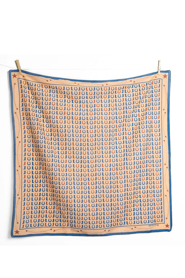 Olivia Square Scarf Boot Print
