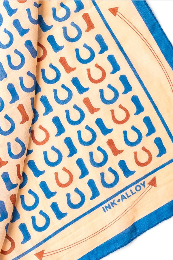 Olivia Square Scarf Boot Print