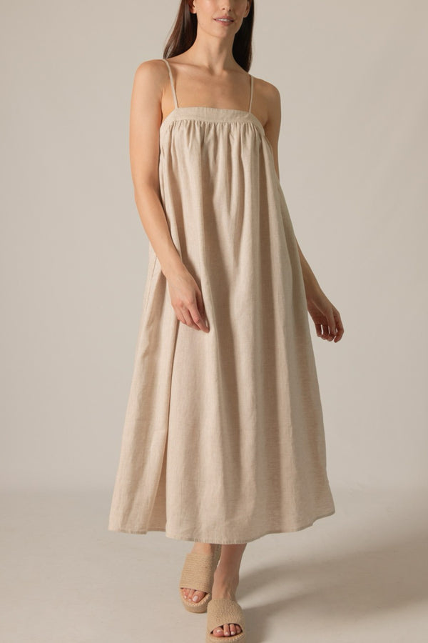 P.Cill Linen Dress in Natural