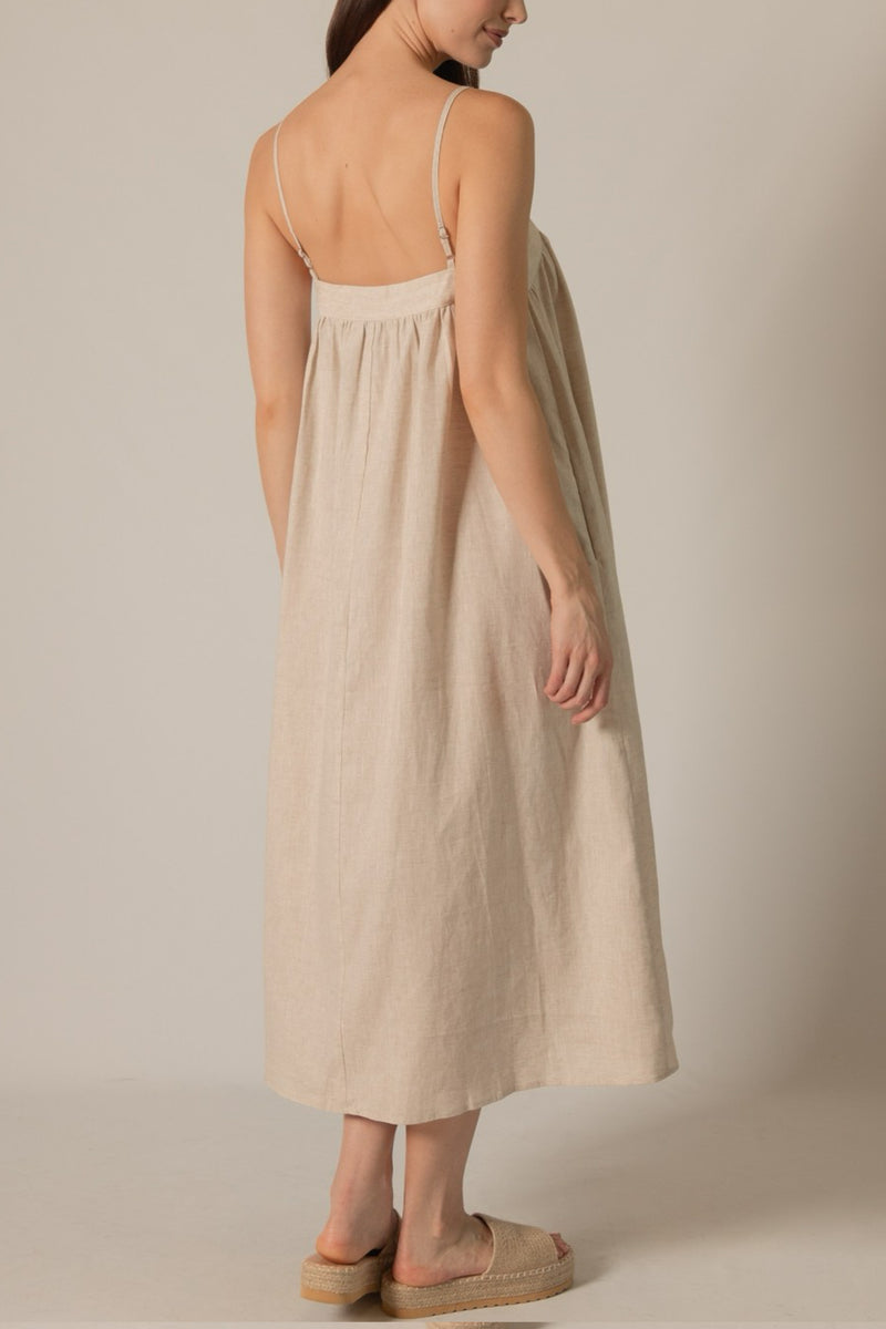 P.Cill Linen Dress in Natural