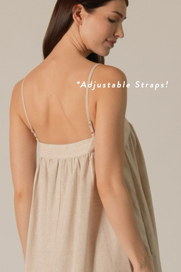 P.Cill Linen Dress in Natural