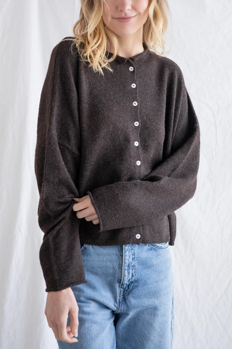 Piper Cardigan in Chocolate