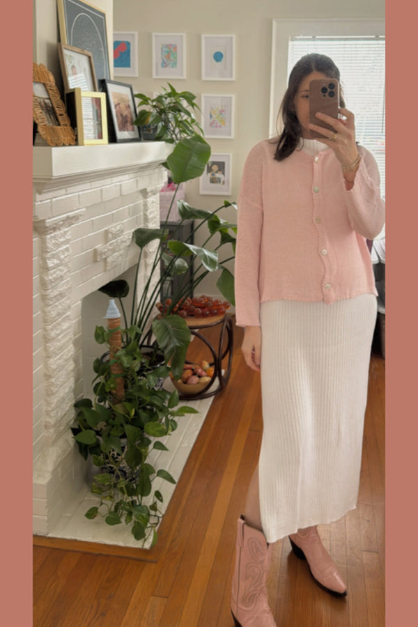 Sonnet Cardigan in Caprice Pink