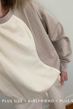Colorblock Scuba Pullover
