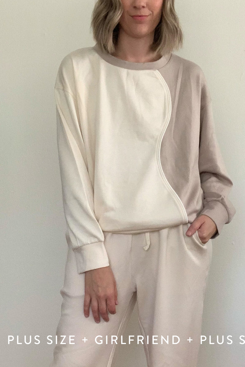 Colorblock Scuba Pullover