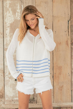 🔆 Sunrise Zip Hoodie Cotton Cardigan