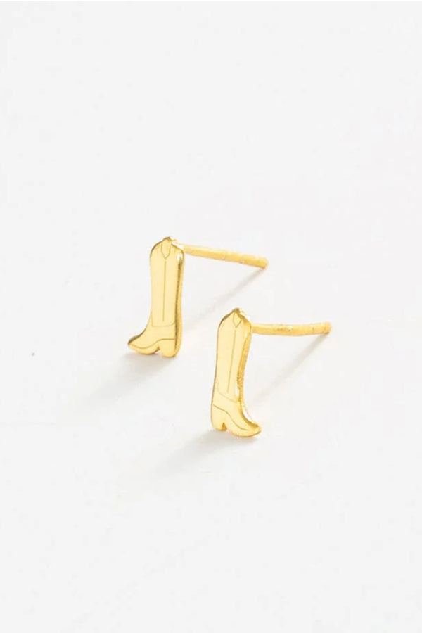 Alice Cowboy Boot Post Earrings 18k Gold