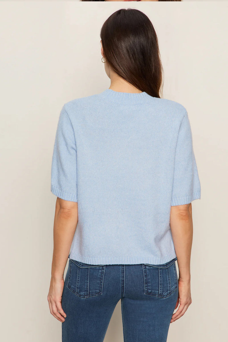 Perfect Sweater Tee in Blue Powder