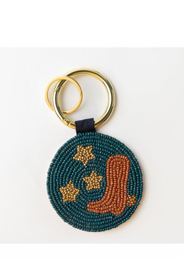 Kelsey Boot and Horseshoe Accessory Key Ring