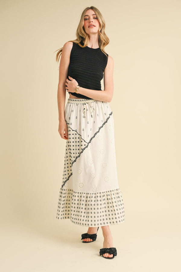 White Eyelet Skirt