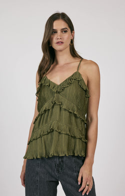 Poets Ruffled Trim Top