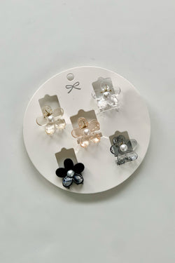 Mini Floral Clip Set of 5