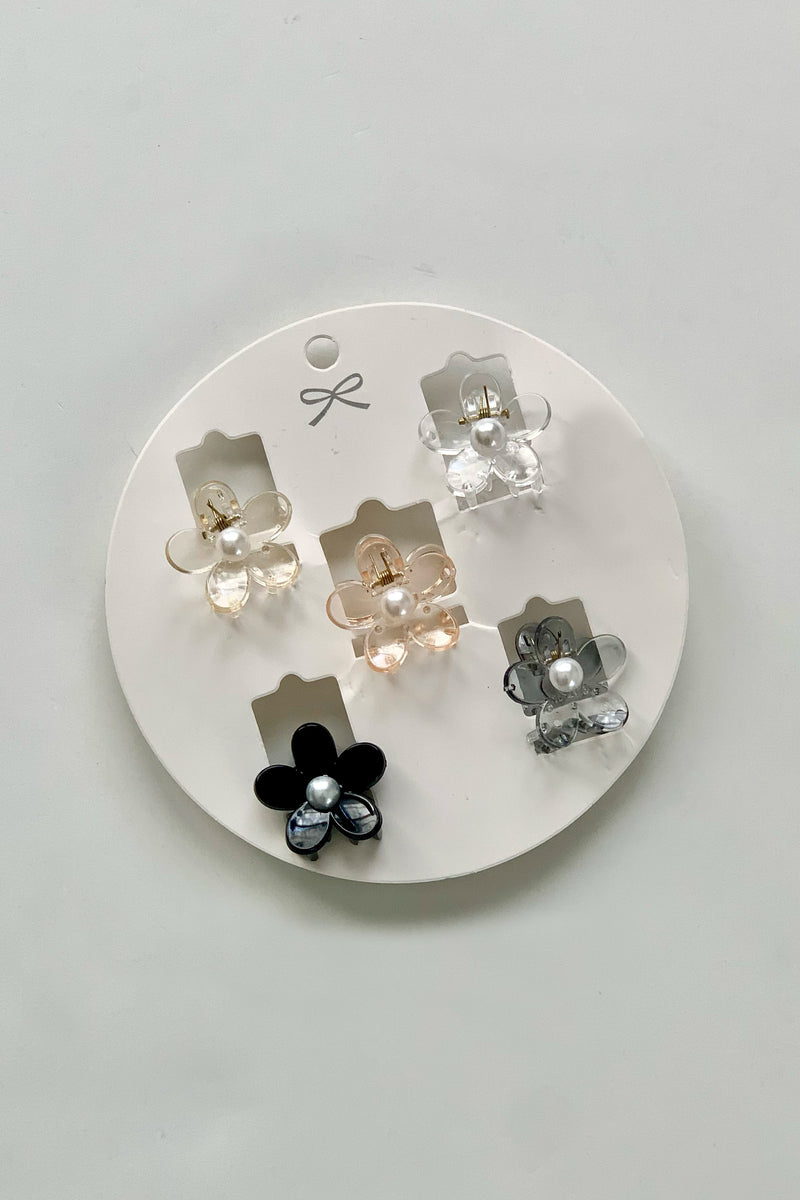 Mini Floral Clip Set of 5
