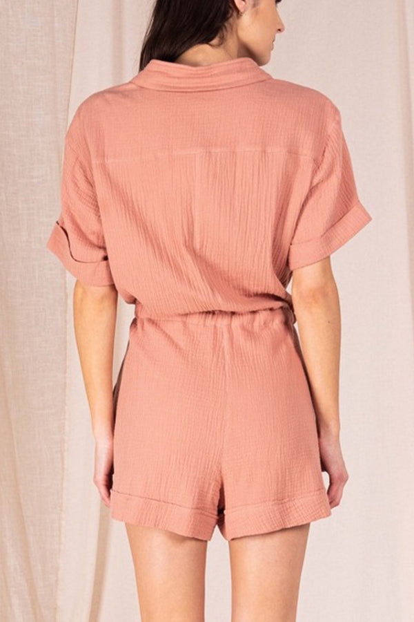Stetson Romper in Dusty Rose