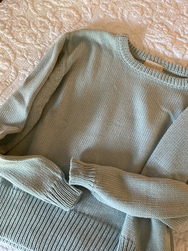 Crew Knit Sweater in Ice