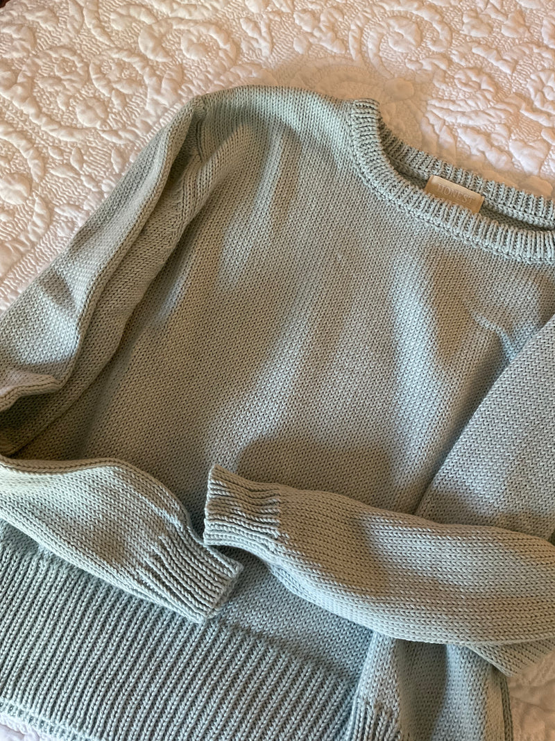 Crew Knit Sweater in Ice